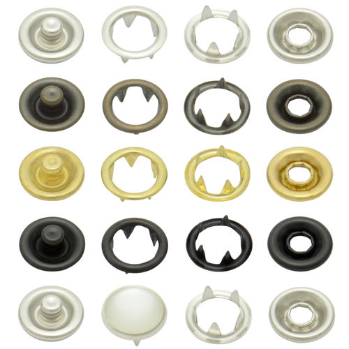 Jersey snap fasteners